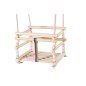 Wooden World Wooden Baby Swing, Natural Wood, Indoor & Outdoor Safety Seat, 32×32 cm, Max Load 20 kg