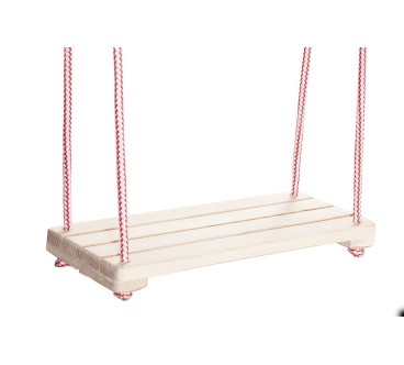 Wooden Garden Swing Seat Beech Wood 42×18 cm