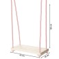 Wooden World Wooden Garden Swing Seat, Beech Wood, Natural Colour, Outdoor Hanging Seat 42×18 cm Wooden World Wooden Garden Swing Seat, Beech Wood, Natural Colour, Outdoor Hanging Seat 42×18 cm