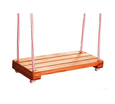 Brown Wooden Garden Swing Seat 42×18 cm