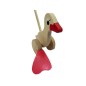 Wooden World Push Along Wooden Duck Toy, Hand Painted, Beech Wood, Rolling Figure with Stick, 20×10×10 cm Wooden World Push Along Wooden Duck Toy, Hand Painted, Beech Wood, Rolling Figure with Stick, 20×10×10 cm