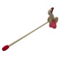Wooden World Push Along Wooden Duck Toy, Hand Painted, Beech Wood, Rolling Figure with Stick, 20×10×10 cm Wooden World Push Along Wooden Duck Toy, Hand Painted, Beech Wood, Rolling Figure with Stick, 20×10×10 cm