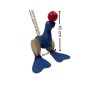 Wooden World Push Along Wooden Seal Toy, Hand Painted, Beech Wood, Rolling Figure with Stick, 20×10×10 cm