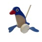 Wooden World Push Along Wooden Penguin Toy, Hand Painted, Beech Wood, Rolling Figure with Stick, 20×10×10 cm Wooden World Push Along Wooden Penguin Toy, Hand Painted, Beech Wood, Rolling Figure with Stick, 20×10×10 cm