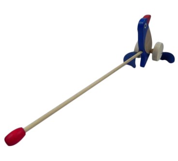 Push Along Wooden Penguin Toy Beech Wood