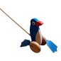 Wooden World Push Along Wooden Penguin Toy, Hand Painted, Beech Wood, Rolling Figure with Stick, 20×10×10 cm Wooden World Push Along Wooden Penguin Toy, Hand Painted, Beech Wood, Rolling Figure with Stick, 20×10×10 cm