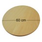Wooden Round Serving Board 60cm (24") | Eco Pizza, Bread & Cheese Board Wooden Round Serving Board 60cm (24") | Eco Pizza, Bread & Cheese Board