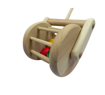 Push Along Wooden Lawnmower Toy Beech Wood