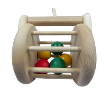 Push Along Wooden Lawnmower Toy Beech Wood