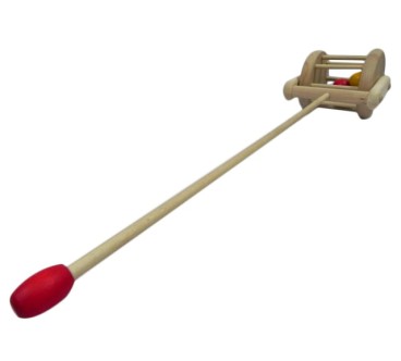 Push Along Wooden Lawnmower Toy Beech Wood