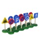 Wooden World European Wooden Road Signs Set, Hand Painted, 12 Pieces, Decorative & Toy Elements Wooden World European Wooden Road Signs Set, Hand Painted, 12 Pieces, Decorative & Toy Elements