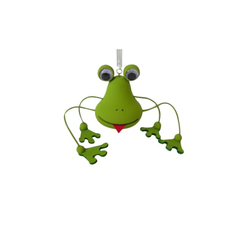 Wooden World Spring Wooden Frog Puppet, Handmade Bouncy Toy, Hanging Decoration & Gift Wooden World Spring Wooden Frog Puppet, Handmade Bouncy Toy, Hanging Decoration & Gift