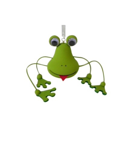 Spring Wooden Frog Puppet Handmade Toy