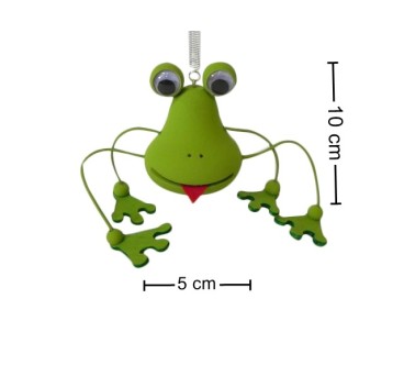 Spring Wooden Frog Puppet Handmade Toy