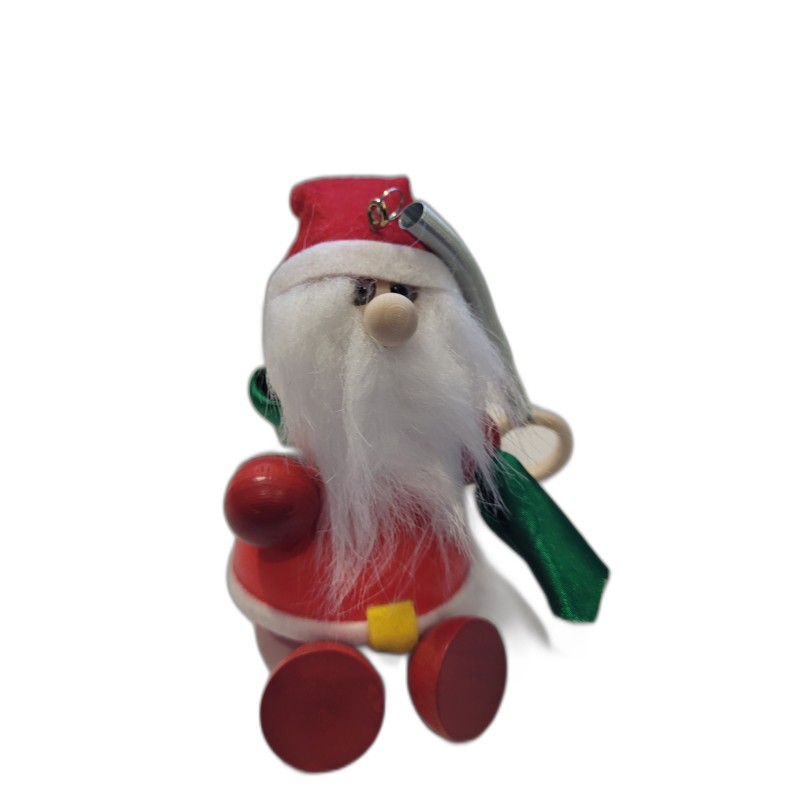 Wooden World Spring Wooden Santa Puppet, Handmade Bouncy Toy, Hanging Decoration & Gift Wooden World Spring Wooden Santa Puppet, Handmade Bouncy Toy, Hanging Decoration & Gift