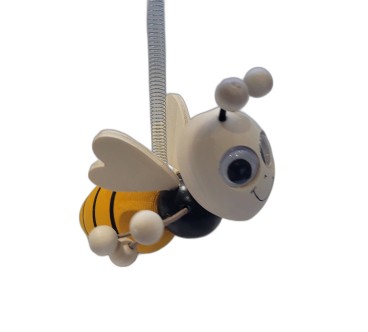 Spring Wooden Bee Puppet Handmade Toy