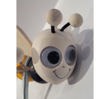 Spring Wooden Bee Puppet Handmade Toy