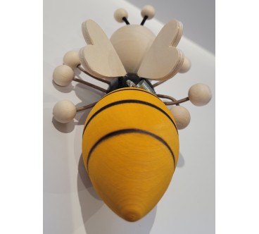 Spring Wooden Bee Puppet Handmade Toy