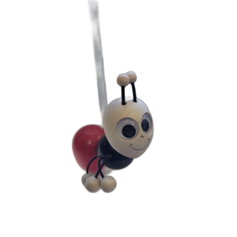Wooden World Spring Wooden Ant Puppet, Handmade Bouncy Toy, Hanging Decoration & Gift Wooden World Spring Wooden Ant Puppet, Handmade Bouncy Toy, Hanging Decoration & Gift