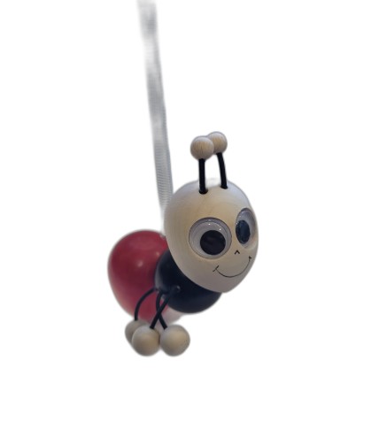 Spring Wooden Ant Puppet Handmade Toy