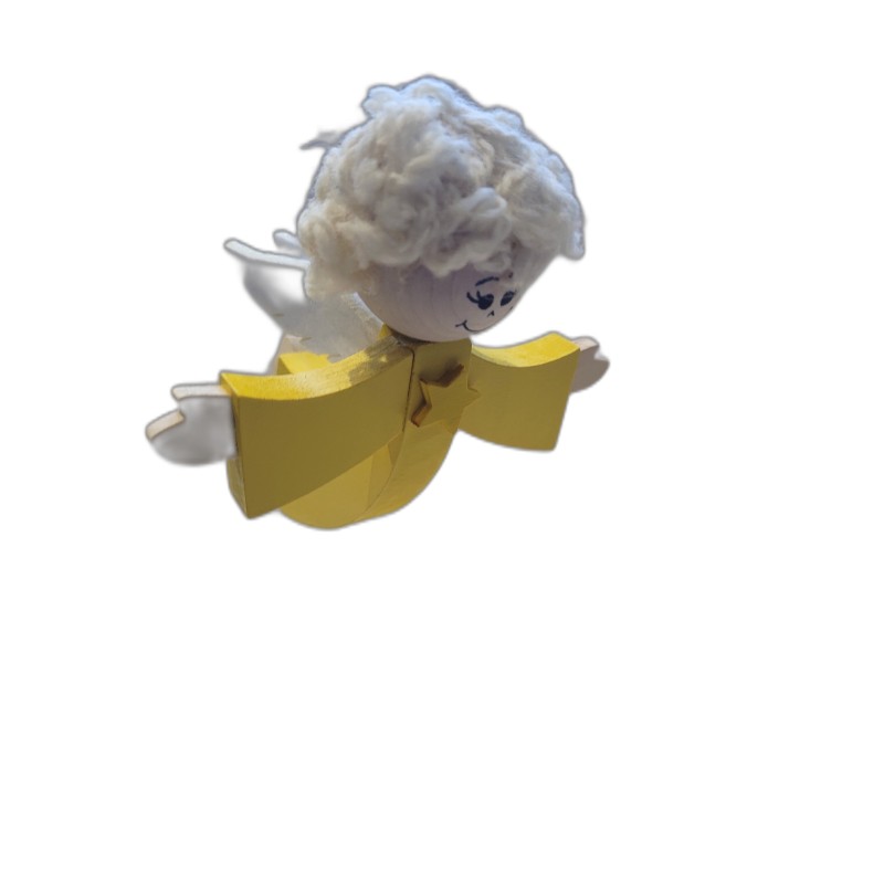Wooden World Spring Wooden Angel Puppet, Handmade Bouncy Toy, Hanging Decoration & Gift Wooden World Spring Wooden Angel Puppet, Handmade Bouncy Toy, Hanging Decoration & Gift