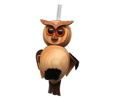 Spring Wooden Owl Puppet Handmade Toy