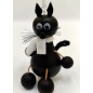 Wooden World Spring Wooden Black Cat Puppet, Handmade Bouncy Toy, Hanging Decoration & Gift Wooden World Spring Wooden Black Cat Puppet, Handmade Bouncy Toy, Hanging Decoration & Gift