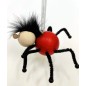 Wooden World Spring Wooden Black Spider Puppet, Handmade Bouncy Toy, Hanging Decoration & Gift Wooden World Spring Wooden Black Spider Puppet, Handmade Bouncy Toy, Hanging Decoration & Gift