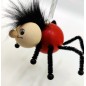 Wooden World Spring Wooden Black Spider Puppet, Handmade Bouncy Toy, Hanging Decoration & Gift Wooden World Spring Wooden Black Spider Puppet, Handmade Bouncy Toy, Hanging Decoration & Gift