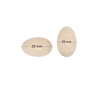 Wooden Egg Craft Blanks Set of 50 Beech Wood Smooth Sanded – Tiny