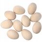 Wooden Egg Craft Blanks Set of 5 Beech Wood Smooth Sanded – Medium