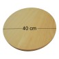 Wooden Round Pizza Board 40cm (16") | Eco Pizza, Bread & Cheese Board Wooden Round Pizza Board 40cm (16") | Eco Pizza, Bread & Cheese Board