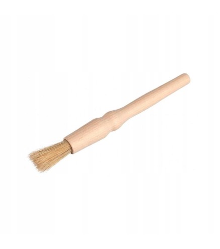Oval Wooden Pastry Brush Beech Wood Natural Bristles