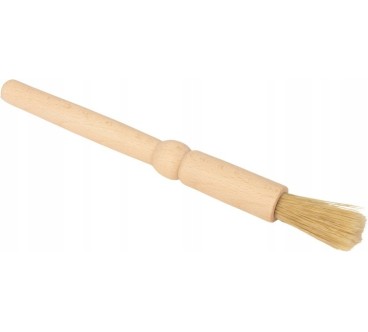 Oval Wooden Pastry Brush Beech Wood Natural Bristles