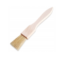 Wide Flat Wooden Pastry Brush Beech Wood with Natural Bristles Basting Glazing BBQ