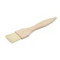 Wide Flat Wooden Pastry Brush Beech Wood with Natural Bristles Basting Glazing BBQ