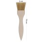 Wide Flat Wooden Pastry Brush Beech Wood with Natural Bristles Basting Glazing BBQ