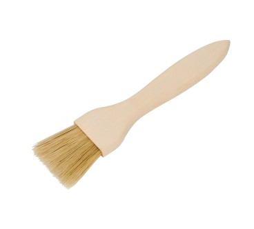Extra Wide Wooden Pastry Brush Beech Wood Natural Bristles