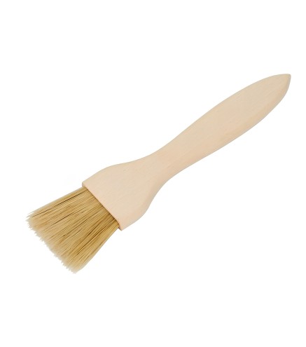 Extra Wide Wooden Pastry Brush Beech Wood Natural Bristles