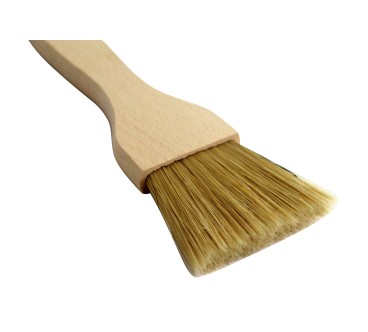 Extra Wide Wooden Pastry Brush Beech Wood Natural Bristles