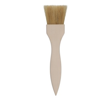 Extra Wide Wooden Pastry Brush Beech Wood Natural Bristles