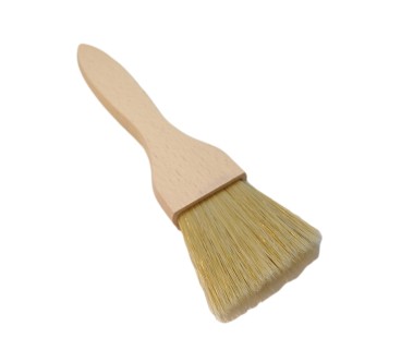 Extra Wide Wooden Pastry Brush Beech Wood Natural Bristles