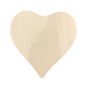 Heart Shaped Wooden Chopping Board Beech Wood 20 x 20 cm Smooth Raw