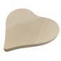 Heart Shaped Wooden Chopping Board Set of 5 Beech Wood 20 x 20 cm Smooth Raw