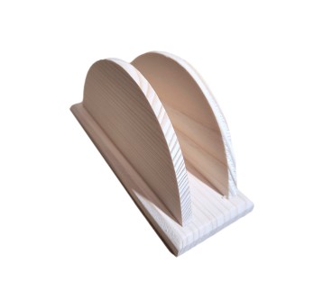 Wooden Napkin Holder Unpainted for Decoupage and Crafts