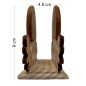 Wooden Napkin Holder Mushroom Shape Mixed Wood Smooth Finished Table Accessory