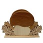 Wooden Napkin Holder Mushroom Shape Mixed Wood Smooth Finished Table Accessory