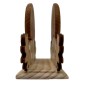 Wooden Napkin Holder Mushroom Shape Mixed Wood Smooth Finished Table Accessory