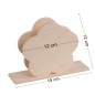 Wooden Napkin Holder Flower Shape Unpainted Craft Holder Plain White Wood Wooden Napkin Holder Flower Shape Unpainted Craft Holder Plain White Wood