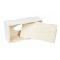 White Wooden Tissue Box Napkin Holder Bottom Open Table Storage White Wooden Tissue Box Napkin Holder Bottom Open Table Storage